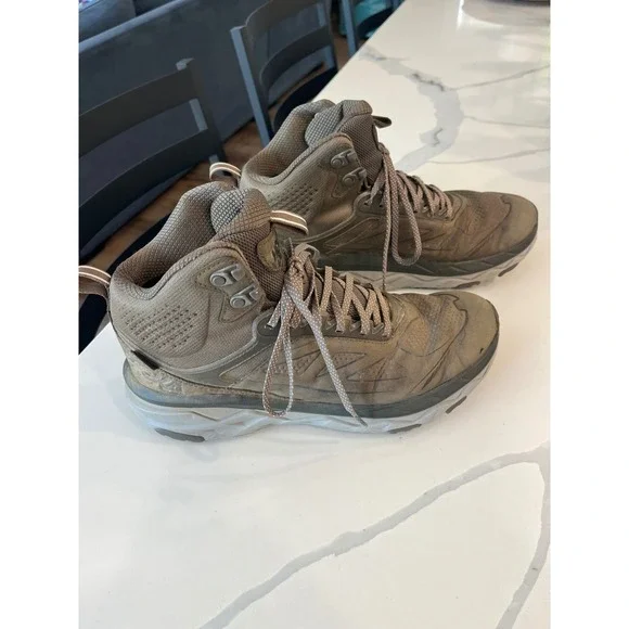 Hoka One One Challenger Mid Gore-Tex Hiking Boots Brown Women 10 Gorpecore Trail - Picture 9 of 11